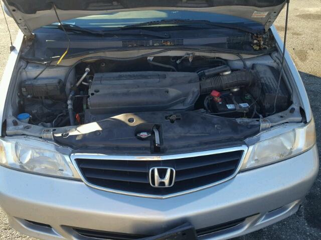 5FNRL18744B097913 - 2004 HONDA ODYSSEY EX SILVER photo 7