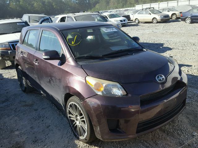 JTKKU4B48A1003642 - 2010 TOYOTA SCION XD MAROON photo 1