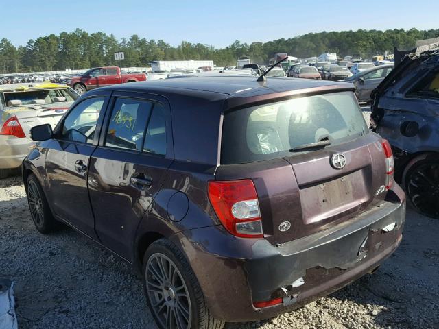 JTKKU4B48A1003642 - 2010 TOYOTA SCION XD MAROON photo 3