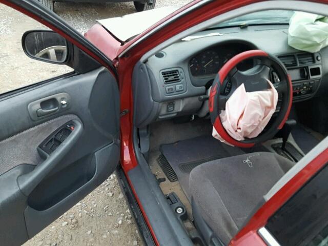 1HGEJ6674VL033553 - 1997 HONDA CIVIC LX RED photo 9