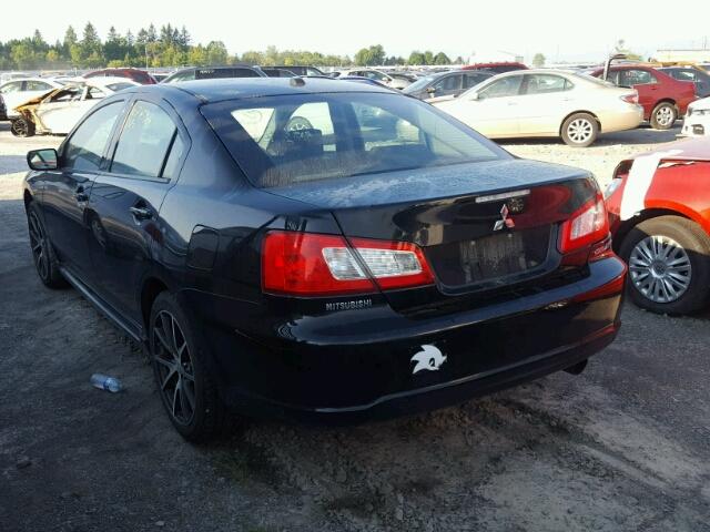 4A3AB76T79E601234 - 2009 MITSUBISHI GALANT SPO BLACK photo 3