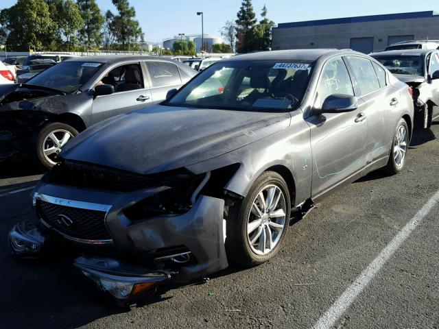 JN1BV7AP9FM351850 - 2015 INFINITI Q50 BASE Сірий фото 2