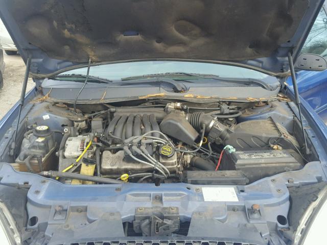 1FAFP53U23A126804 - 2003 FORD TAURUS BLUE photo 7