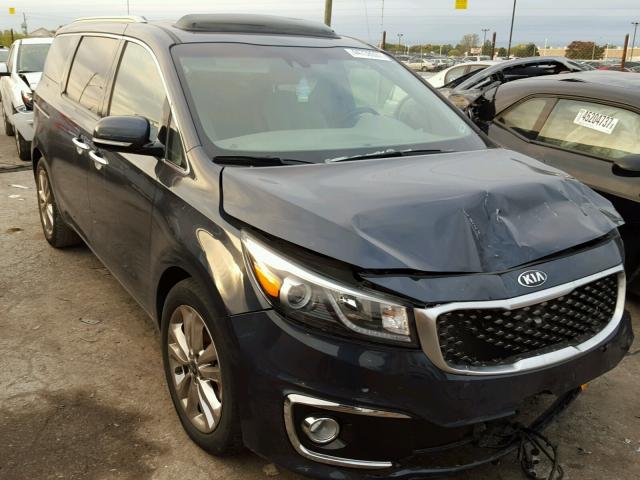 KNDME5C13F6032192 - 2015 KIA SEDONA GRAY photo 1