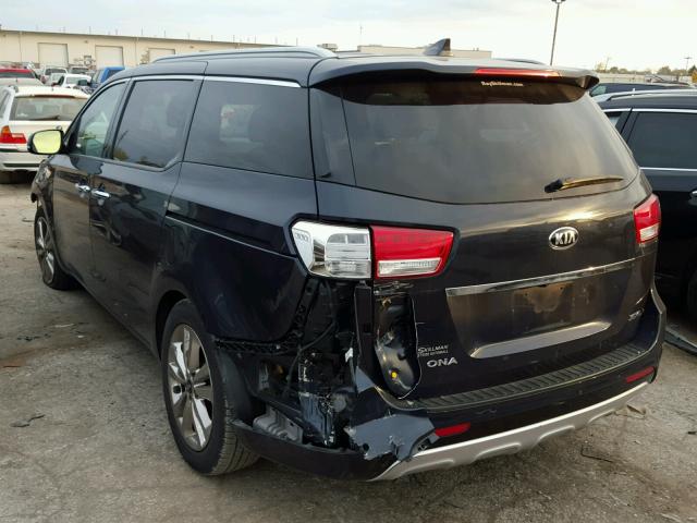 KNDME5C13F6032192 - 2015 KIA SEDONA GRAY photo 3