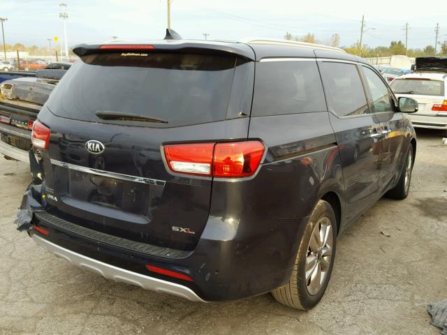 KNDME5C13F6032192 - 2015 KIA SEDONA GRAY photo 4