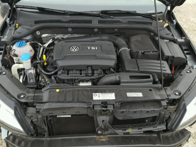 3VWD17AJ8EM436143 - 2014 VOLKSWAGEN JETTA SE GRAY photo 7