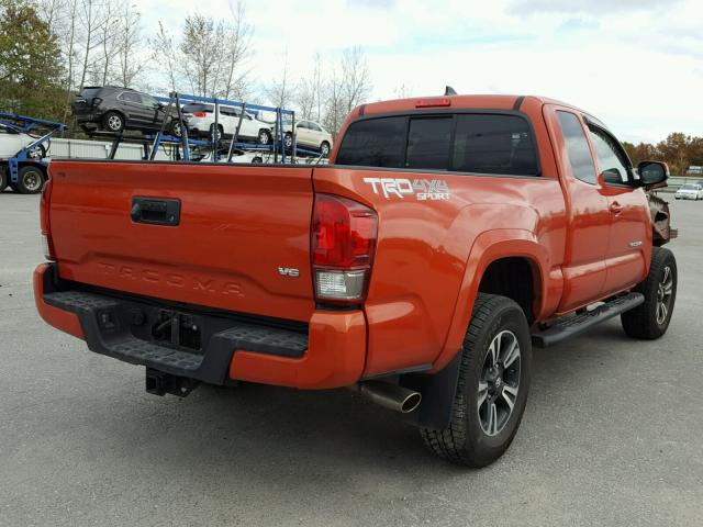 5TFSZ5AN1HX055078 - 2017 TOYOTA TACOMA ORANGE photo 4