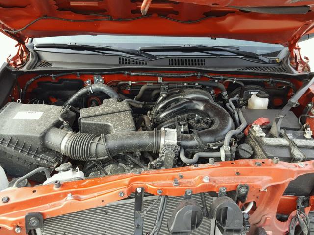 5TFSZ5AN1HX055078 - 2017 TOYOTA TACOMA ORANGE photo 7