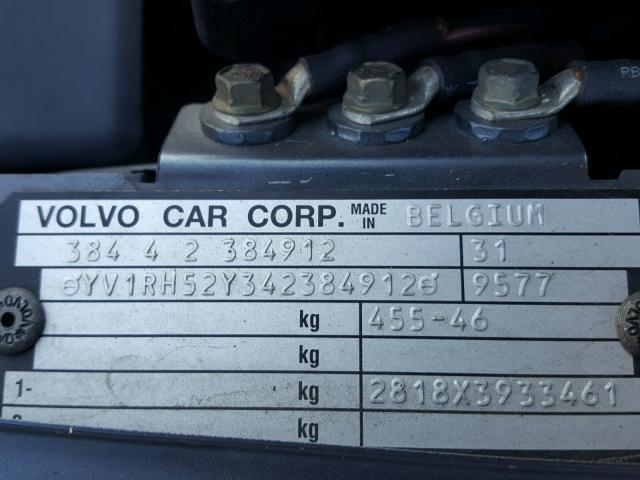 YV1RH52Y342384912 - 2004 VOLVO S60 R 石墨色 照片 10