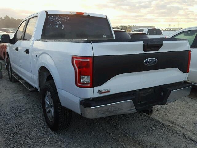 1FTEW1EFXHKC16915 - 2017 FORD F150 SUPER WHITE photo 3