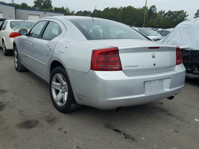 2B3KA43H88H239884 - 2008 DODGE CHARGER SILVER photo 3