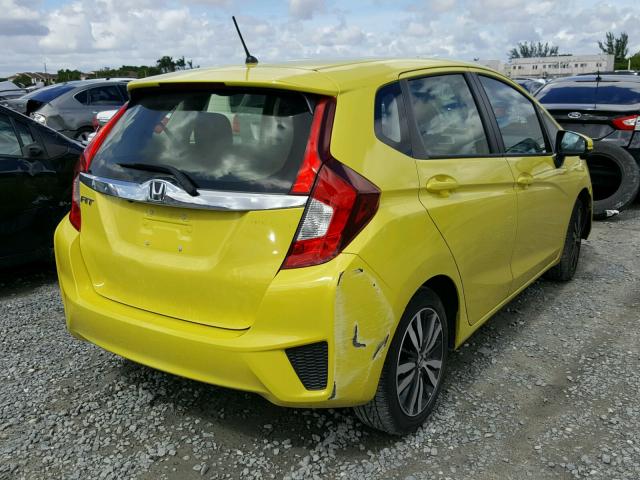 JHMGK5H70GX043227 - 2016 HONDA FIT EX YELLOW photo 4