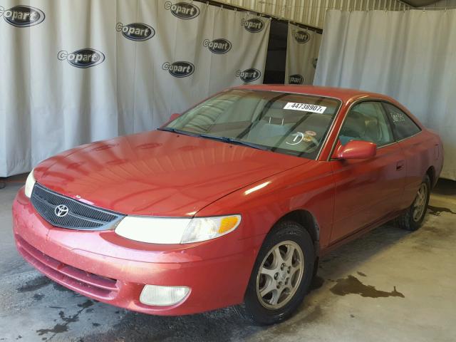 2T1CG22P21C530055 - 2001 TOYOTA CAMRY SOLA RED photo 2