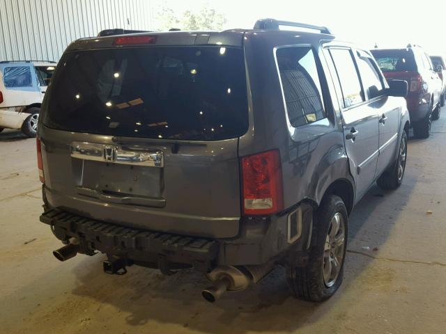 5FNYF3H61CB027645 - 2012 HONDA PILOT EXL GRAY photo 4