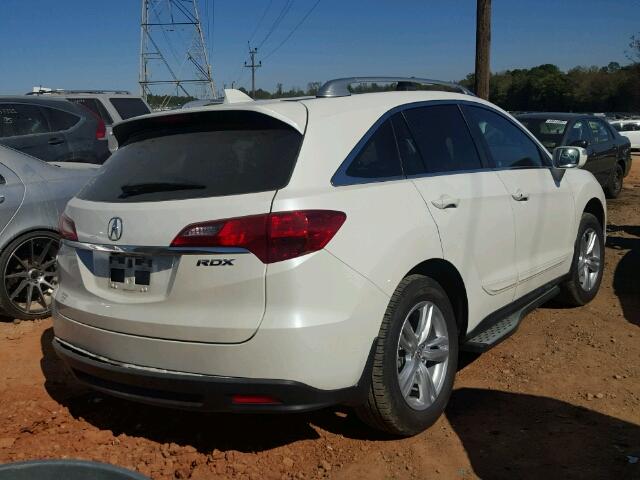 5J8TB3H5XDL003664 - 2013 ACURA RDX TECHNO WHITE photo 4