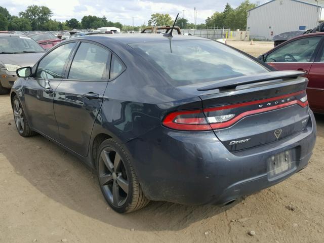 1C3CDFEB4ED675014 - 2014 DODGE DART GT CHARCOAL photo 3