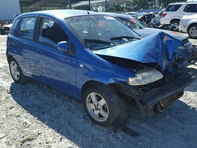 KL1TG66636B607585 - 2006 CHEVROLET AVEO LT BLUE photo 1