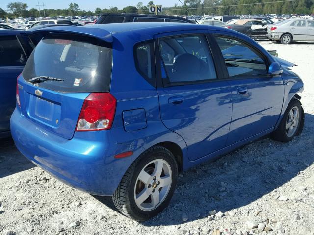 KL1TG66636B607585 - 2006 CHEVROLET AVEO LT BLUE photo 4