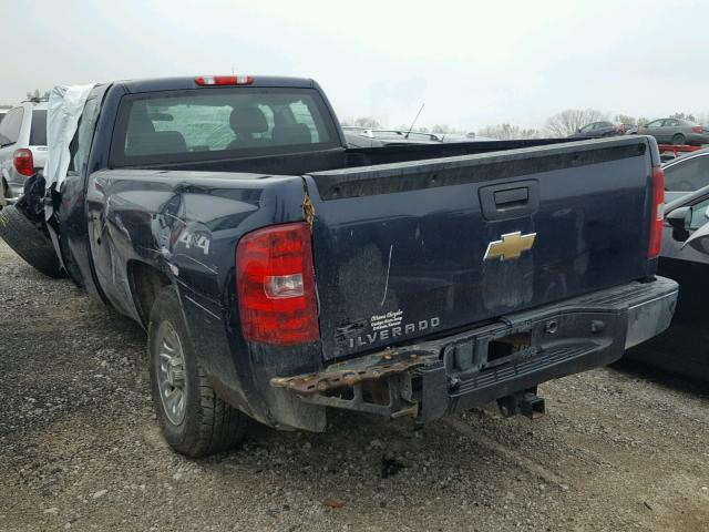 1GCSKPE05AZ245491 - 2010 CHEVROLET SILVERADO BLUE photo 3