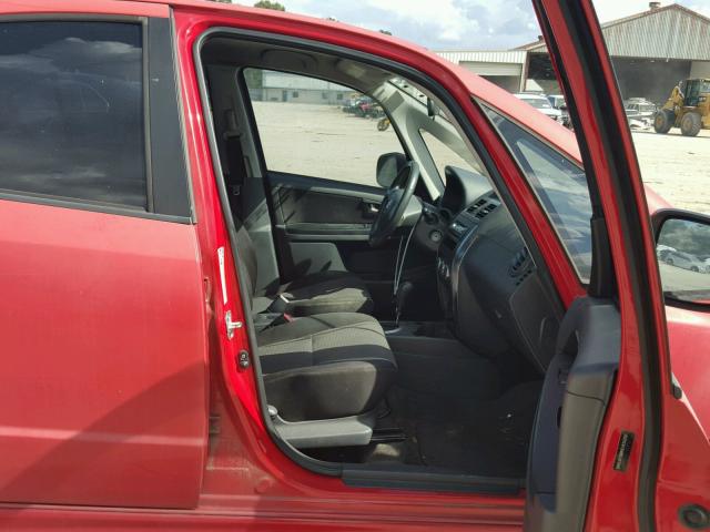 JS2YC415485107245 - 2008 SUZUKI SX4 CONVEN RED photo 5