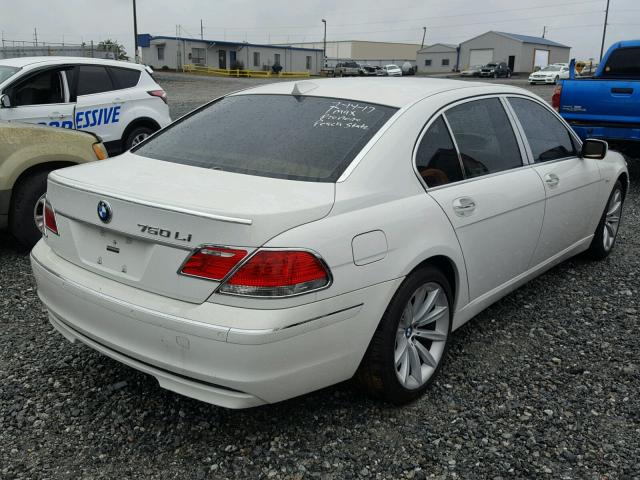 WBAHN83547DT70085 - 2007 BMW 750 WHITE photo 4