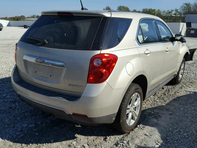 1GNALBEK8DZ121451 - 2013 CHEVROLET EQUINOX LS TAN photo 4