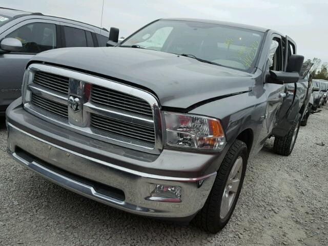 1D7RV1GTXBS684681 - 2011 DODGE RAM 1500 GRAY photo 2