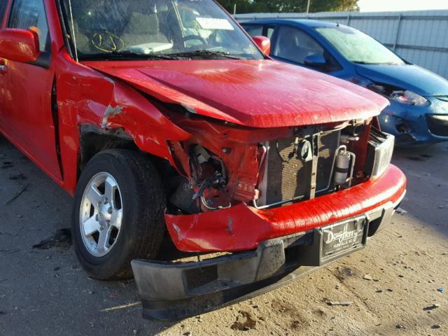 1GCESCD93A8107931 - 2010 CHEVROLET COLORADO L RED photo 9
