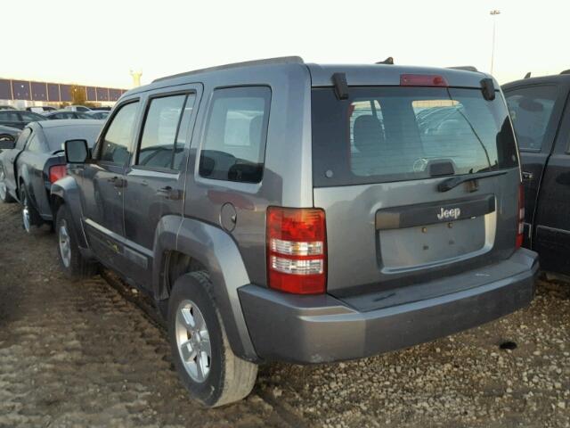 1C4PJLAK3CW117926 - 2012 JEEP LIBERTY SP GRAY photo 3