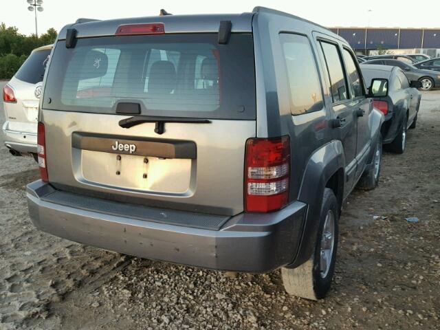 1C4PJLAK3CW117926 - 2012 JEEP LIBERTY SP GRAY photo 4