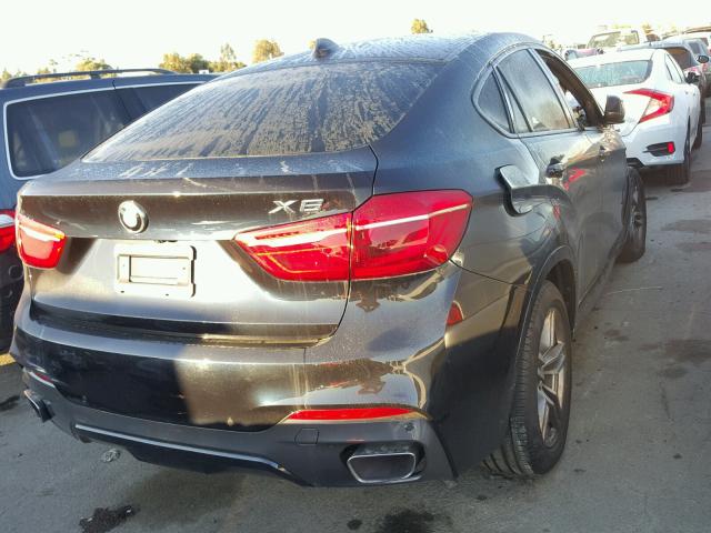 5UXKU2C56G0N83036 - 2016 BMW X6 XDRIVE3 BLACK photo 4