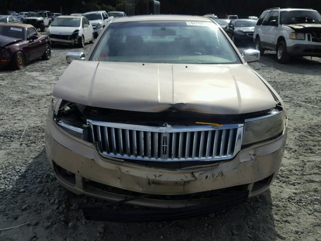 3LNHM26186R643204 - 2006 LINCOLN ZEPHYR TAN photo 9