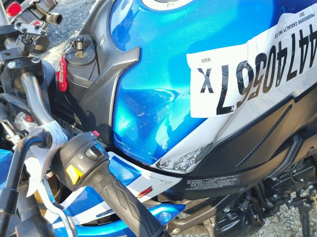 JS1GR7NA4F2101676 - 2015 SUZUKI GSX-S750 BLUE photo 9