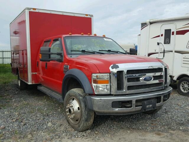 1FDAW57R88EA64561 - 2008 FORD F550 SUPER RED photo 1