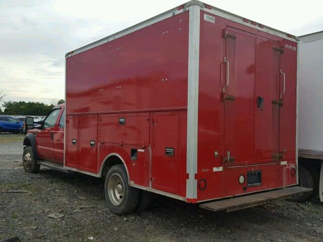 1FDAW57R88EA64561 - 2008 FORD F550 SUPER RED photo 3