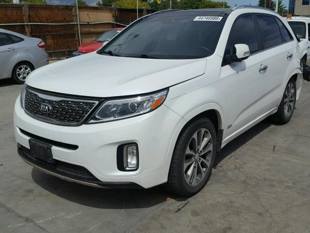 5XYKWDA73EG539918 - 2014 KIA SORENTO SX WHITE photo 2