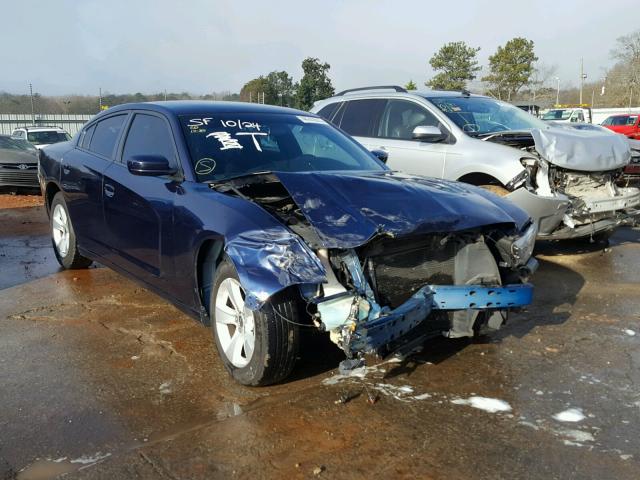 2C3CDXBG4EH108309 - 2014 DODGE CHARGER BLUE photo 1