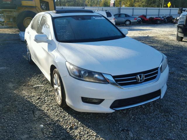 1HGCR3F8XEA002987 - 2014 HONDA ACCORD EXL WHITE photo 1