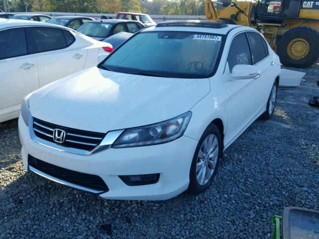 1HGCR3F8XEA002987 - 2014 HONDA ACCORD EXL WHITE photo 2