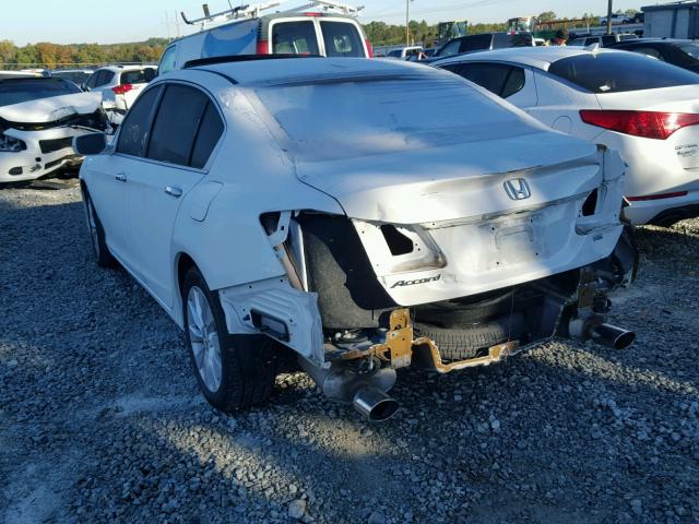 1HGCR3F8XEA002987 - 2014 HONDA ACCORD EXL WHITE photo 3