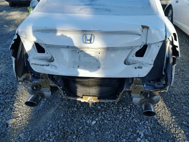 1HGCR3F8XEA002987 - 2014 HONDA ACCORD EXL WHITE photo 9