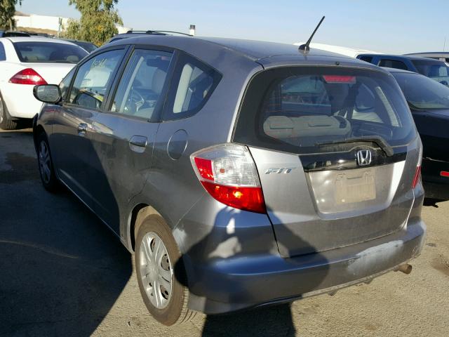 JHMGE8H24AS000771 - 2010 HONDA FIT GRAY photo 3