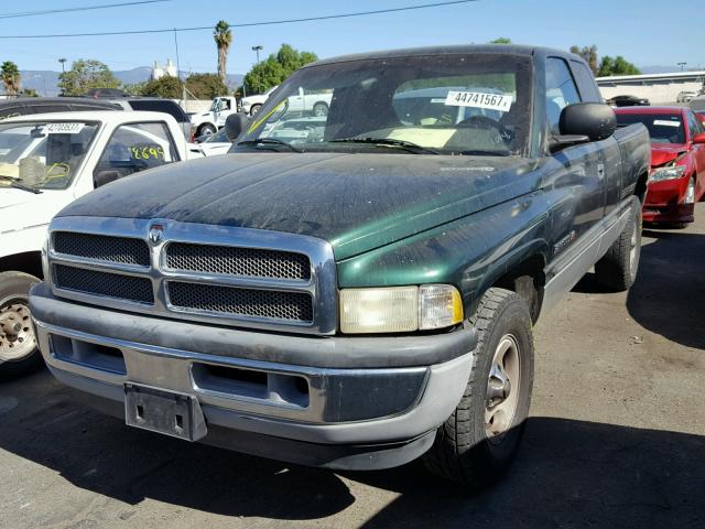 1B7HC13Z51J576852 - 2001 DODGE RAM 1500 GREEN photo 2