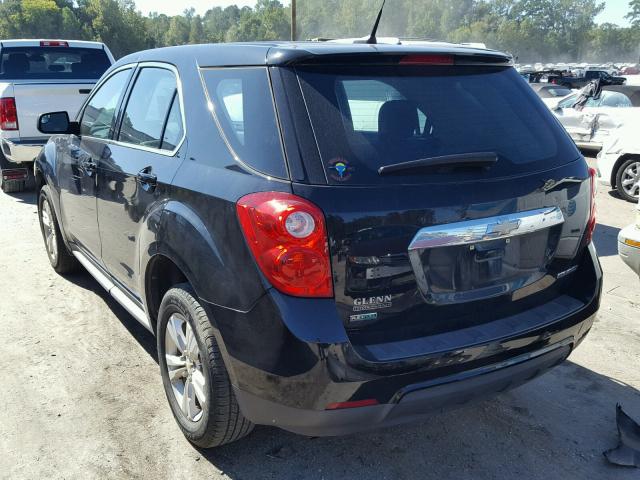 2GNALBEK1C1178775 - 2012 CHEVROLET EQUINOX LS BLACK photo 3