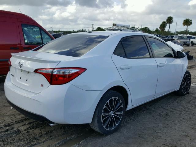 2T1BURHE9EC116327 - 2014 TOYOTA COROLLA L WHITE photo 4