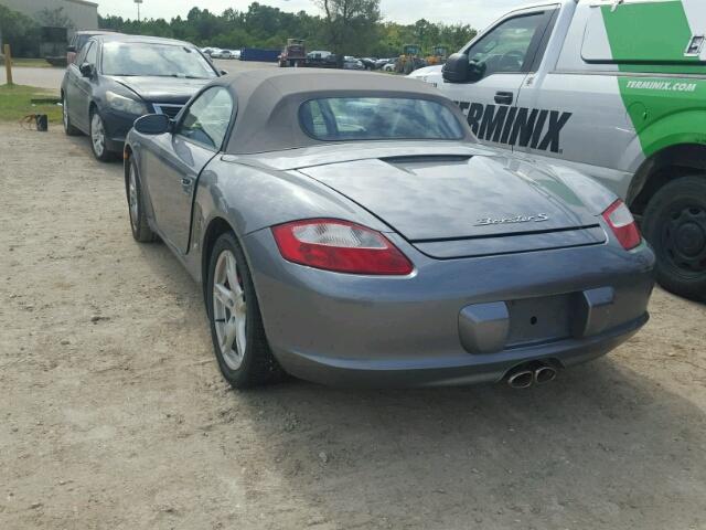 WP0CB29805U731281 - 2005 PORSCHE BOXSTER S GRAY photo 3