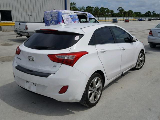 KMHD35LE0DU135826 - 2013 HYUNDAI ELANTRA GT WHITE photo 4