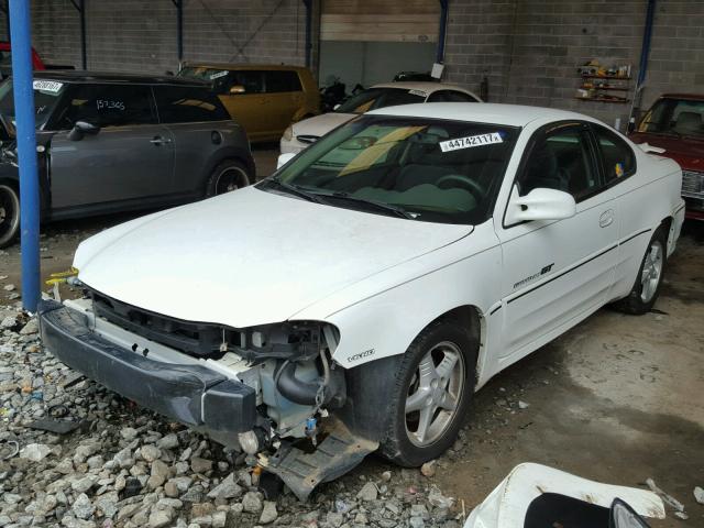 1G2NW12E4XM802075 - 1999 PONTIAC GRAND AM WHITE photo 2