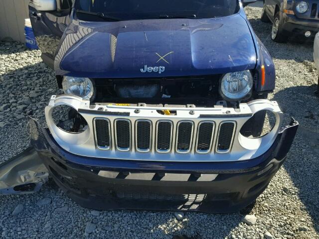 ZACCJADT4GPE30896 - 2016 JEEP RENEGADE L BLUE photo 7